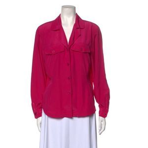 Magenta Christian Dior Casual Long sleeve blouse sz 12 xl